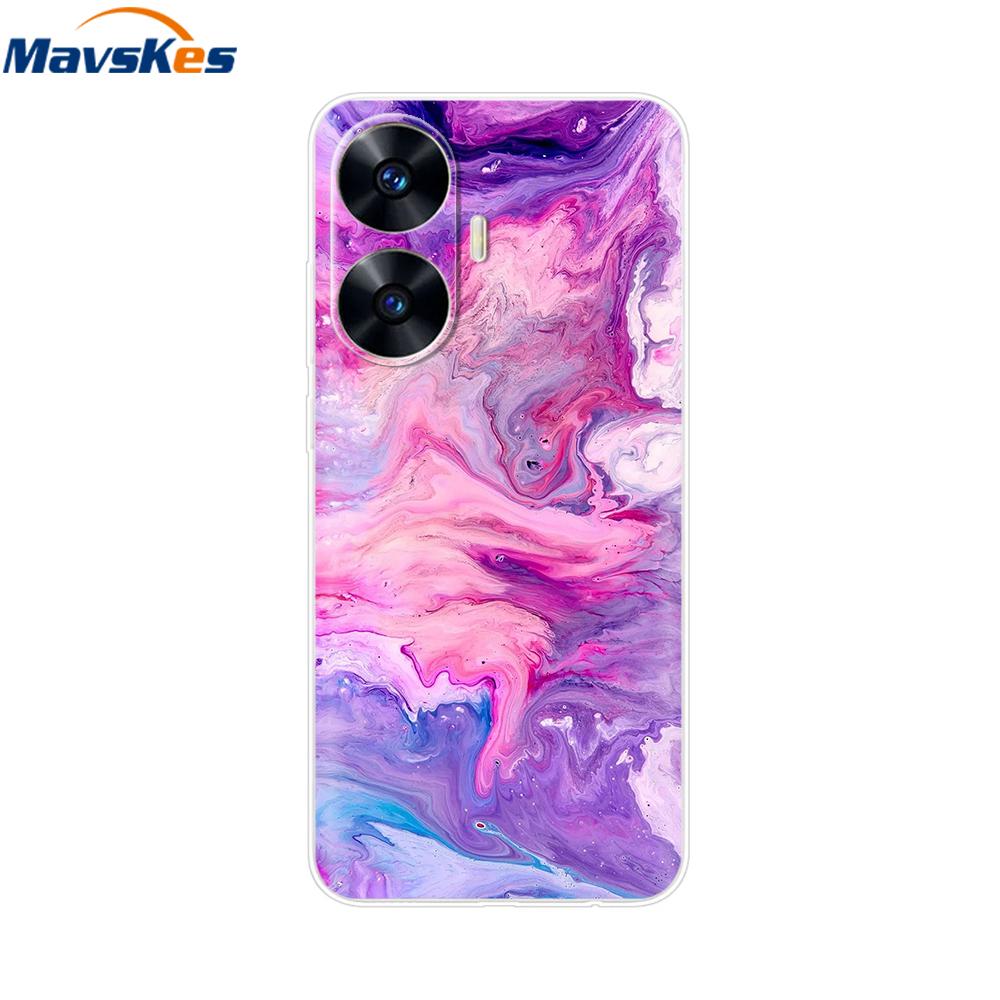 Для Realme C55 4G Чехол C 55 Прозрачный ТПУ Мягкий Силиконовый Чехол Для OPPO Realme C55 RealmeC55 6.72 дюйма Задние Чехлы Бампер для Телефона
