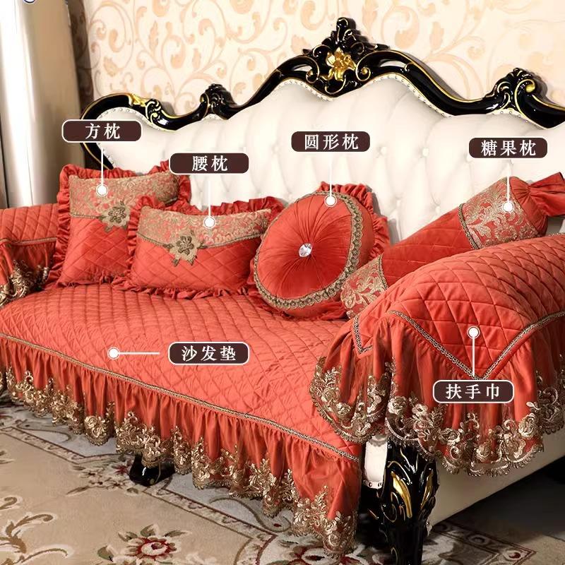 Подушки для дивана осенью и зимой универсальны для всех сезонов, подушки для сиденья в ряд не скользят, легкая роскошь, высококачественный тканевый чехол, чехол для дивана
