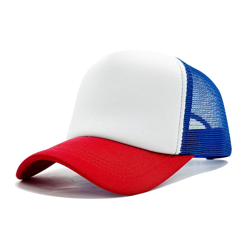 High Quality Custom 3D Embroidery Sublimation Print 5-Panel Trucker Mesh Cap Baseball Gorras Blank Foam Trucker Hat