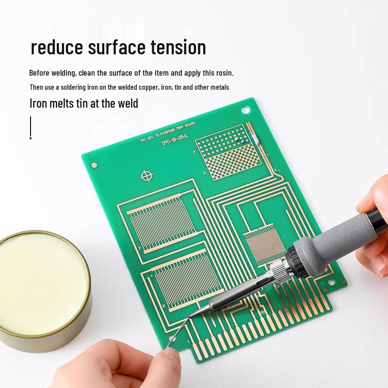 Бескислотный, не содержащий галогенов, не требующий отмывки, сильный желтый канифольный флюс, паяльная паста для легкого лужения и проводимости