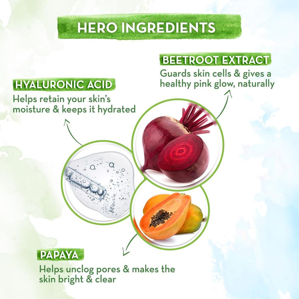 Mamaearth Beetroot Hydraful Essence Serum 50ml For Hydrated Glow With Hyaluronic Acid & Beetroot Extract | Plump Smooth Skin