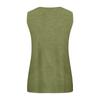 Women Summer Plus Size Sleeveless Casual Solid Color O-Neck T-Shirt Tops Blouse