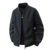 Spring and Autumn Business Jacket Loose Baseball Jacket Baita Middle Aged Youth Simple and Versatile Business Top