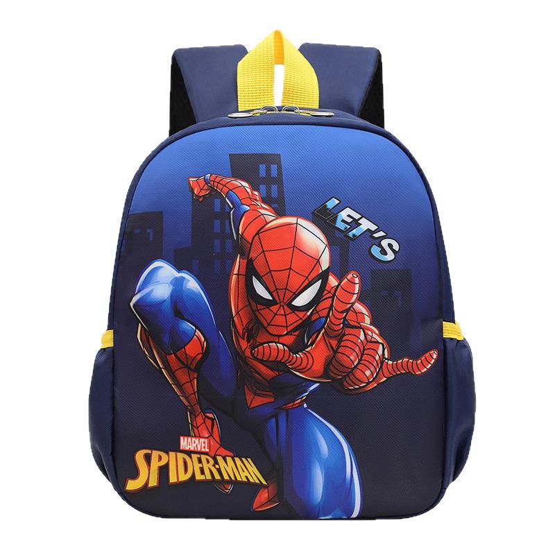 Kids' Cartoon Dinosaur & Spiderman Backpack for Boys Kindergarten