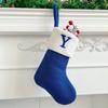 Christmas Stockings Small Embroidered Letter Knitted Xmas Hanging Stocking Decorations Christmas Party Decor