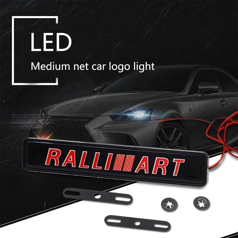 Car LED Lights Front Grille Emblem Badge for Mitsubishi Outlander L200 Lancer ASX Colt Pajero Eclipse Mirage Decoration