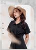 Shirt skirt, summer commuting temperament, simple women's mid length dress