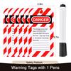 Lockout Tagout Kit Safety Electrical Keyed Padlock Set Group Lockout Hasps Loto Tags  Lock out Tag out Locks with Zip Ties Pen