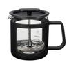 HARIO Cafe Press U French Press, Tea Press, Coffee Press Style, Heat-Resistant Glass, 300ml Capacity, Black, CPU-2-B