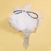 Exquisite Vintage Feather Headband Sequin Crystal Masquerade Hair Band Rhinestone Tassel 1920s Hair Accessories Women