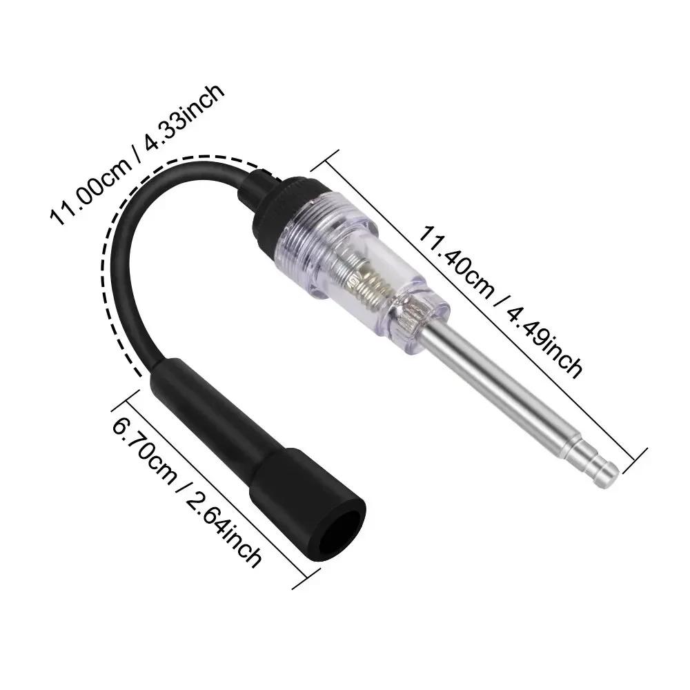 Тестер автомобильных штекеров Система зажигания Катушка двигателя Встроенный диагностический инструмент для автомобилей Тестер искры зажигания в линию Тест искры провода