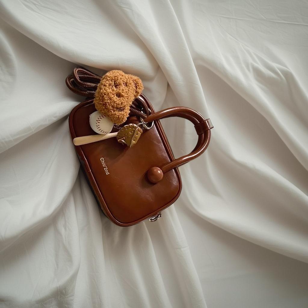 Сумка-подушка Oatmeal Qiao Brown 2024 года, новая универсальная модная сумка через плечо с косым креплением