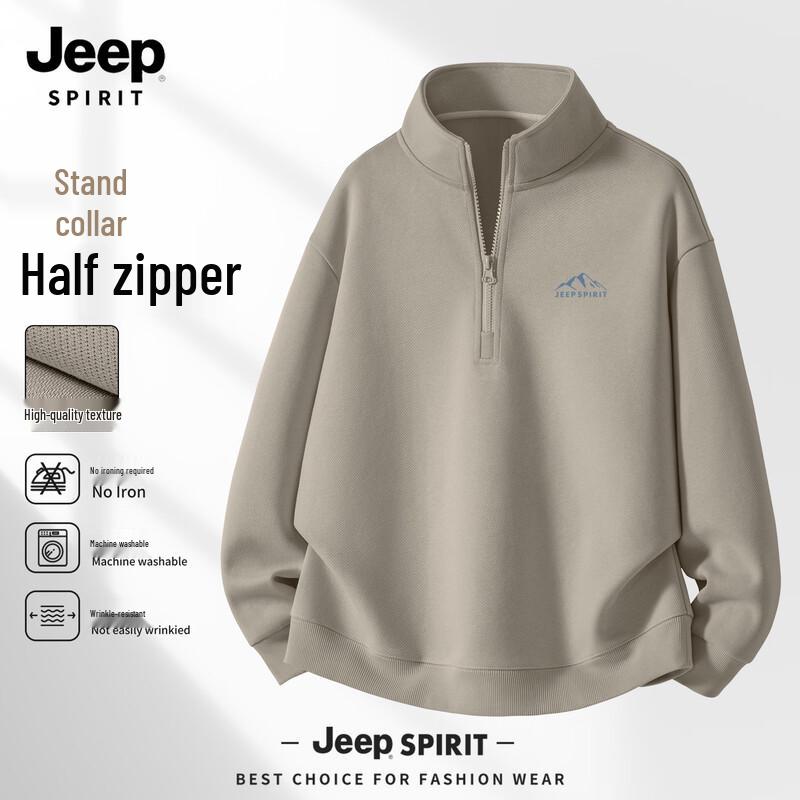 Мужская повседневная толстовка JEEP SPIRIT с молнией на половину