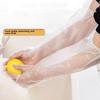 10pairs Extended Thickened Disposable PE TPE Gloves, Elastic Cuff Waterproof Household Gloves for Kitchen Dishwashing & Laundry