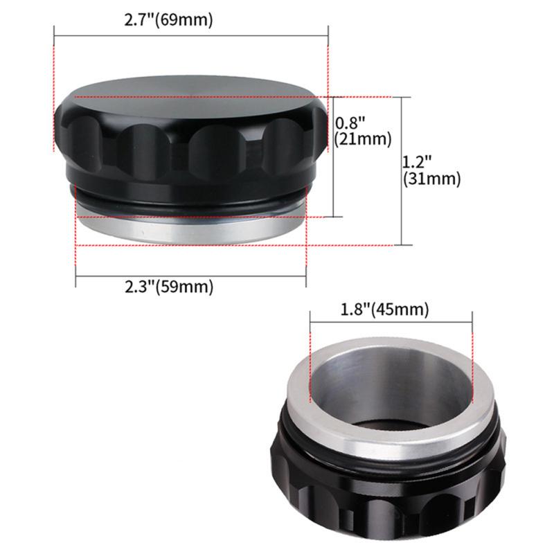 Car Welding Filler Neck Cap Water Tank Cover Kettle Oil Fuel Tank Cover Aluminum Alloy Modification