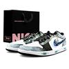 Jordan Air Jordan 1 Low Винтажные Баскетбольные Кроссовки Унисекс Черный Серый DC0774-101(Team1053-BOX)