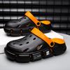 Fashion 2025 Summer Men's Sandals With Thick Sole Breathable Outer Wear Car Shoe Flat Heel Slip-On Beach Shoe Couple's Double Wear