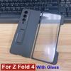 Чехол для Samsung Galaxy Z Fold 4 3, крышка, рамка, боковой слот для ручки, матовый чехол с магнитным кронштейном для Z Fold4 Fold3 5g (Нет ручки )