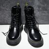Уличная мужская обувь модная обувь ботинки Мартина высокая шнуровка рабочая обувь повседневная обувь универсальная мода британская спортивная обувь