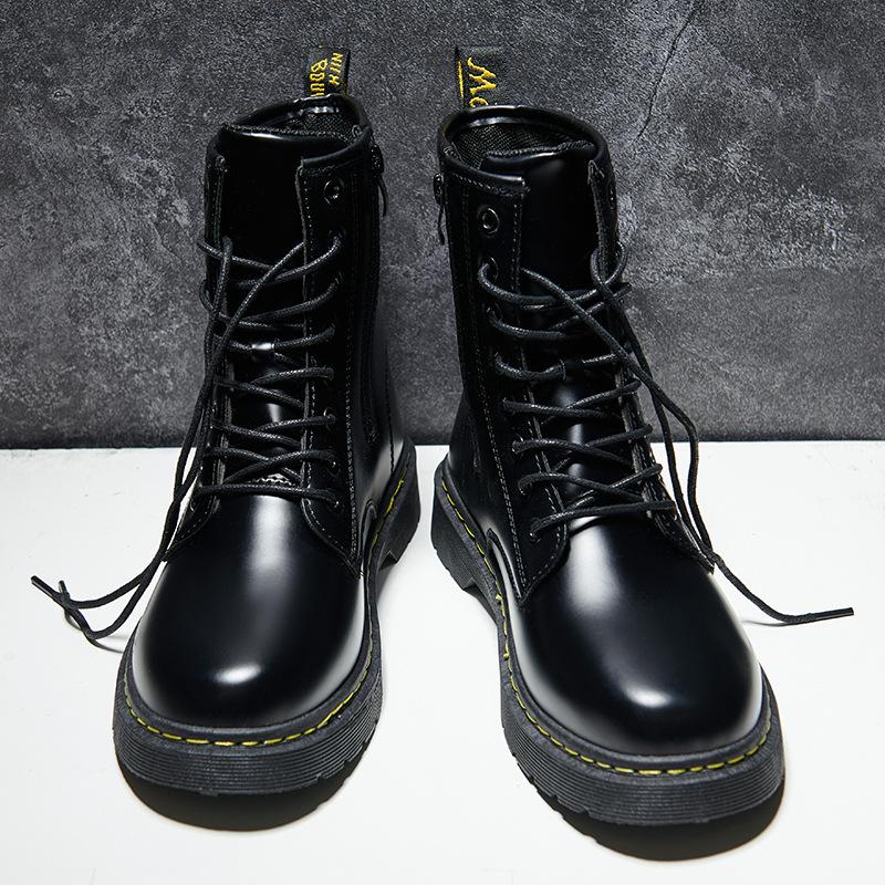 Уличная мужская обувь модная обувь ботинки Мартина высокая шнуровка рабочая обувь повседневная обувь универсальная мода британская спортивная обувь