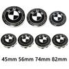 7Pcs 82mm 74mm 56mm 45mm Used For The 50th Anniversary Of BMW/new Black And White Badge ABS Badge For Wheel Rim And Hub Cap npdf01
