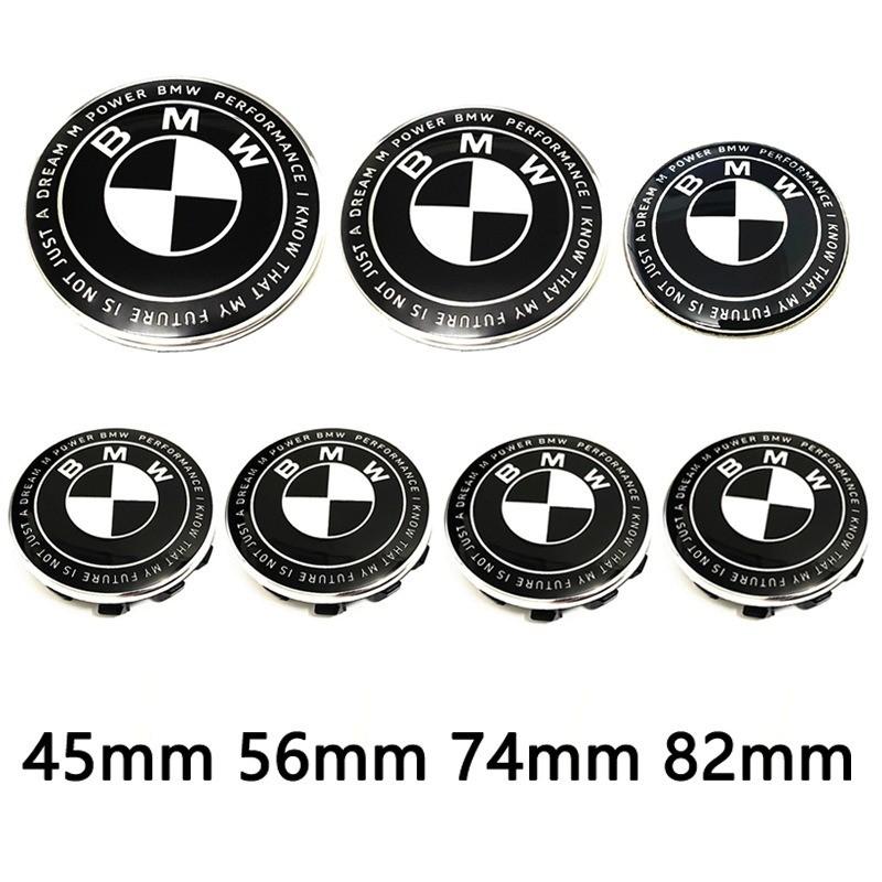 7Pcs 82mm 74mm 56mm 45mm Used For The 50th Anniversary Of BMW/new Black And White Badge ABS Badge For Wheel Rim And Hub Cap npdf01