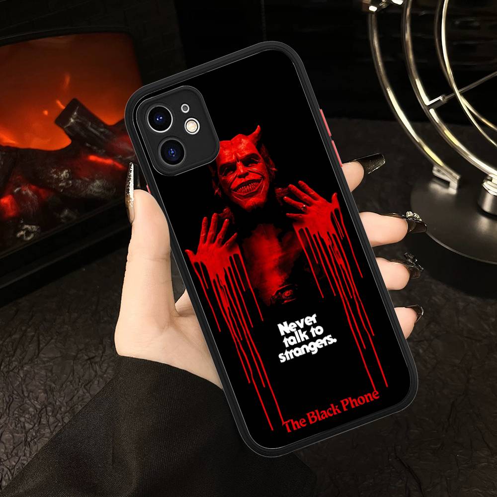 Horror Movie The B-Black P-Phone Phone Cases For IPhone 16 15 14 Plus 13 12 11 Pro Max Matte Oft Bumper Phone Cover