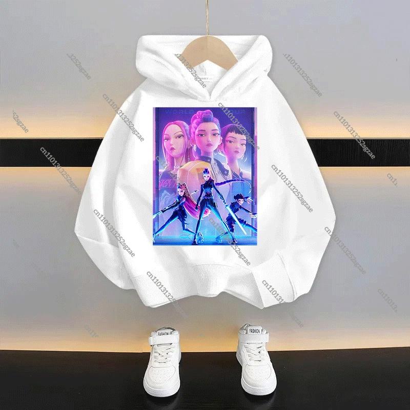 KPop Demon Hunters Kids Cartoon Hoodie 2025: Cool Unisex Pullover For Boys & Girls Casual New Style Sweatshirt