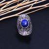 Lapis Lazuli Handmade 925 Sterling Silver Jewelry Ring Size 10 K7d77