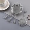 1Pcs Stainless Steel Wire Fine Mesh Flour Sieve Tea Strainer Food Colander Flour Sieve Coffee Matcha Powder Filter Kitchen Tools