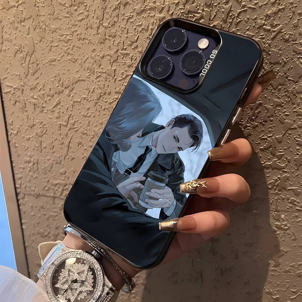 Игра C-Connor B-Стать человеком Для iPhone 17,16,15,14,13,12,11,Mini,Pro,E,SE4,XS,MAX Черный Ударопрочный Конфетный Матовый Чехол