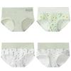 4 шт., женские трусики с высокой талией, нижнее белье с принтом, тонкие мягкие трусы из дышащего хлопка, сексуальные трусики, женское нижнее белье