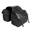 Portable Canvas Motorcycle Saddlebag Dual-sided Rear Seat Storage Luggage Bag