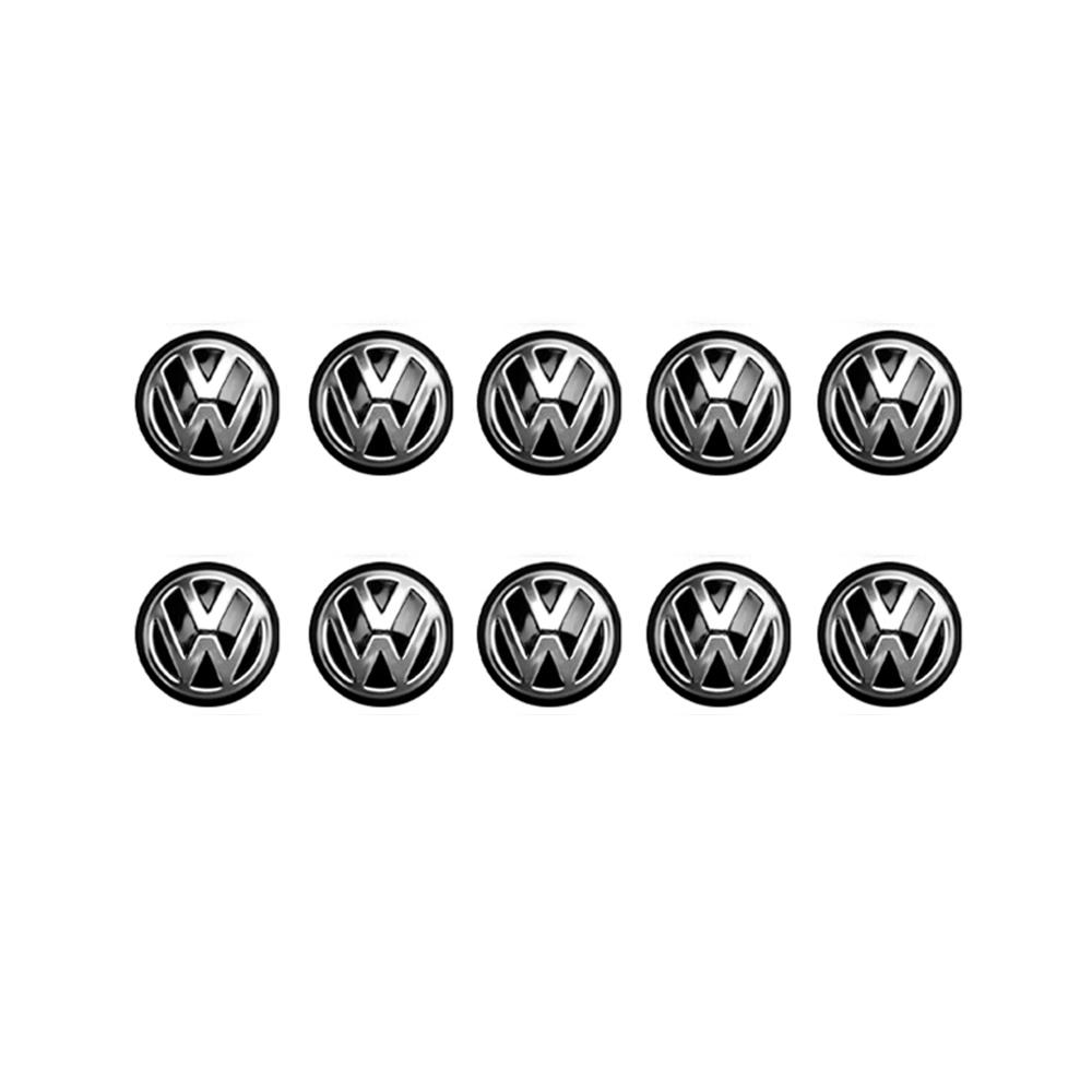 Car Key Emblem Badge Sticker Auto Control Key Logo Decal For Volkswagen GTI Golf Polo Tiguan Passat Touareg Magotan Jetta MK6