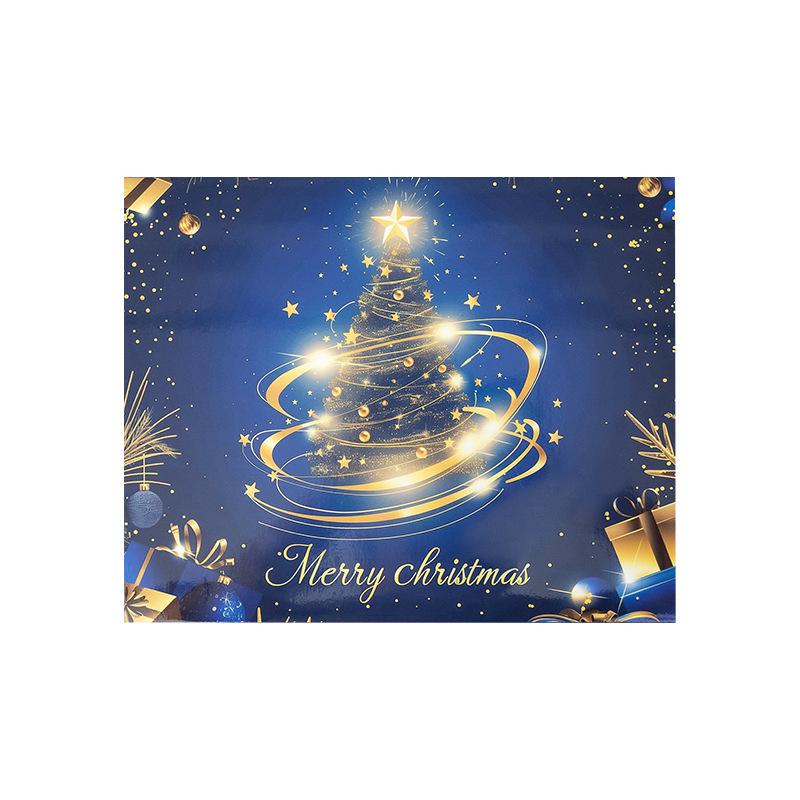 Рождественские украшения Адвент-календарь: Серьги-пусеты и ожерелье в подарочной коробке-сюрпризе