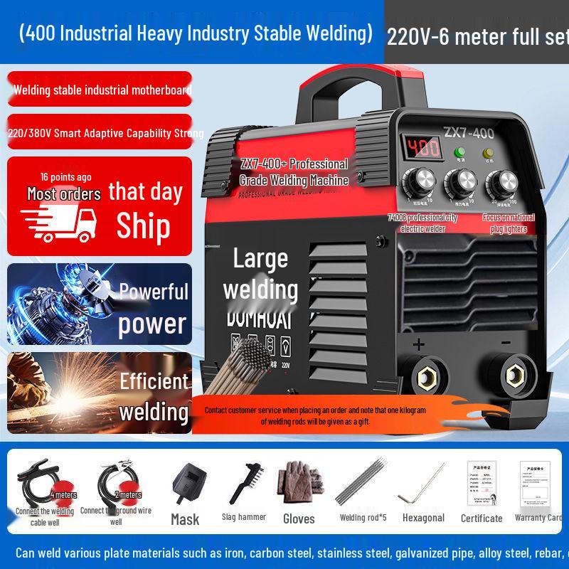 315 Dual Voltage Portable Electric Welder - High Power, Fully Automatic, Suitable for Construction and Three-Phase Household Manual Welding.