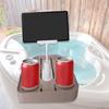 Tub Tray Table Bathroom Accessories Practical Non Slip with Phone Holder SPA Drink for Out