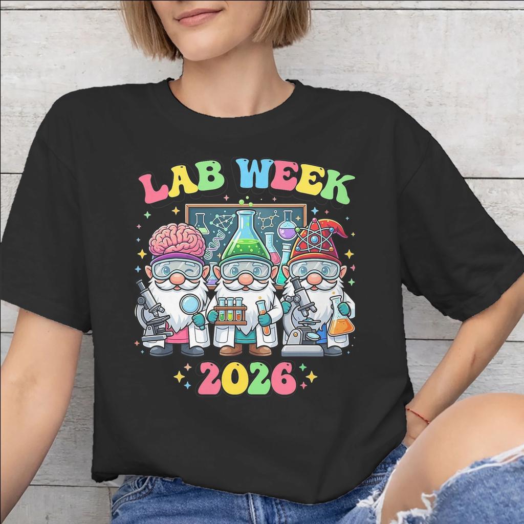 Unisexs Unisexs Lab Crew Lab Week 2026 Shirt 100 Cotton Graphic Printed Tee Shirts Clothing Outfits