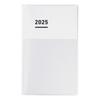 KOKUYO Jibun Techo Mini DIARY Planner, 2025 Monthly/Weekly, B6 Slim, White, Ni-JCMD1W-25, Starts November 2024