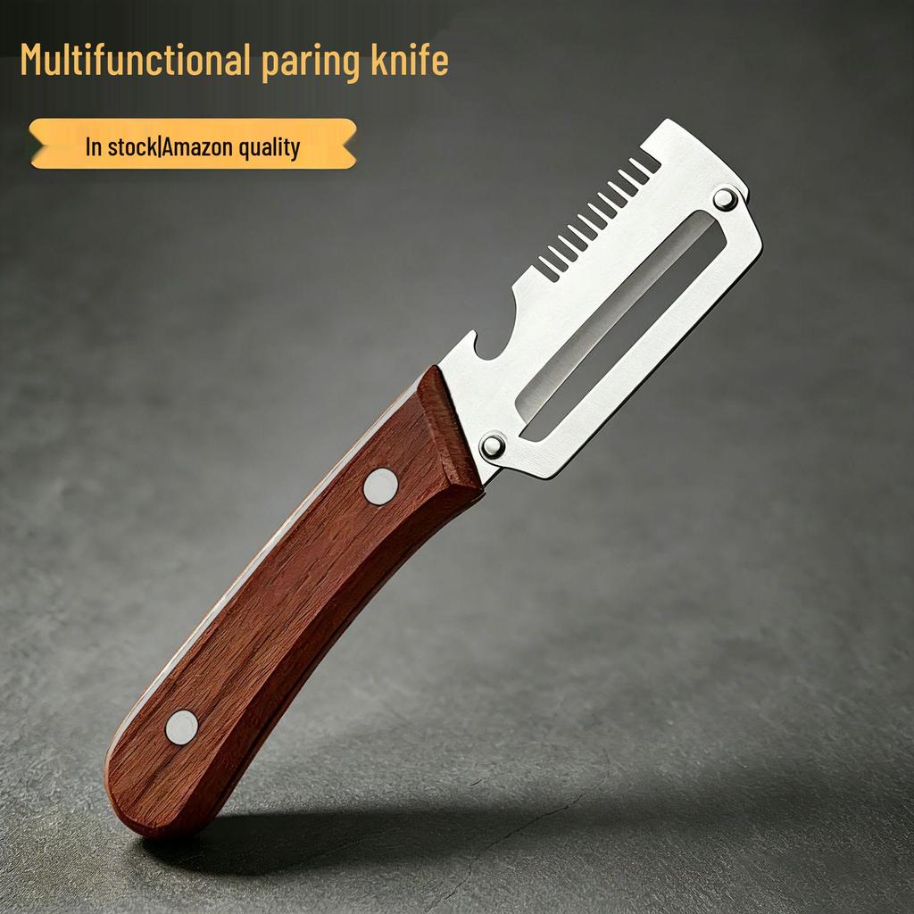 All-Steel 3-in-1 Peeler, Slicer & Grater Tool