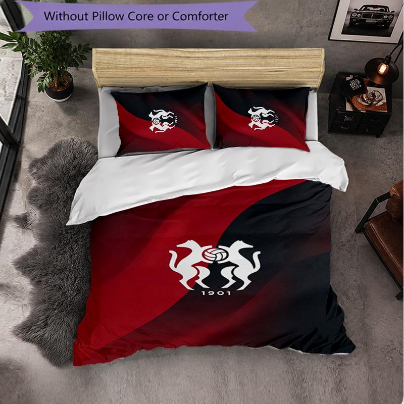 Stade Rennais FC Themed Bedding 3Pcs Duvet Cover Set Decorative Bed Linen For Teen Room Home Decoration