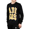 Adidas Neo Large Logo Print Pullover Sweatshirt Men Tops Black EI6273