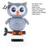 Colorful Solar Car Ornament Funny Dancing Duck Toys Creative Fun Swinging Fatigue Relief Owl Decorations Desktop Ornaments Interior Non-slip Decor