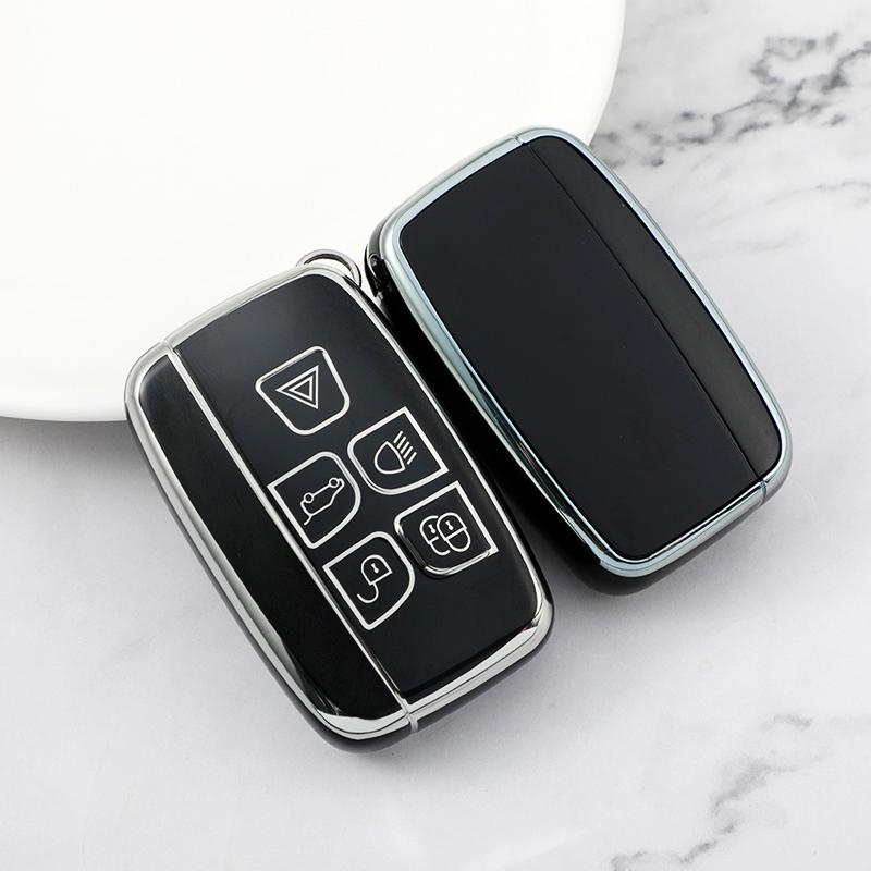 Для Land Rover Range Rover Evoque Sport Freelander Discovery Velar Для Jaguar Xe Xf Xj ТПУ Чехол-оболочка для автомобильного ключа Брелок
