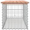 Vidaxl Ławka Ogrodowa Z Gabionem, 103X44X42 Cm, Lite Drewno Daglezjowe