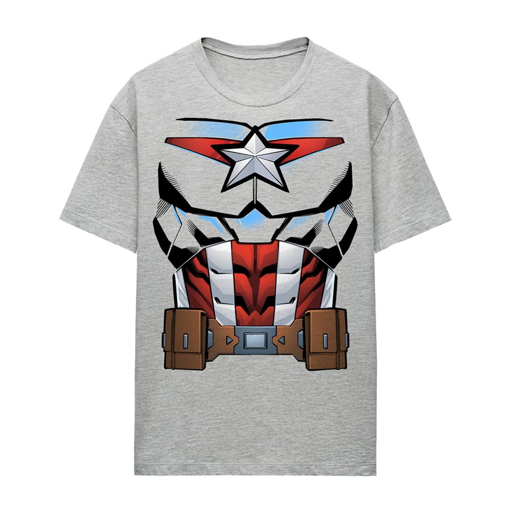 Captain America Womens/Ladies Costume Heather T-Shirt