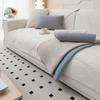 Non-Slip Cotton Cushion Universal Modern Sofa Cover Cover Towel Solid Color Sofa Cushion Four Seasons Pure Cotton Fabric