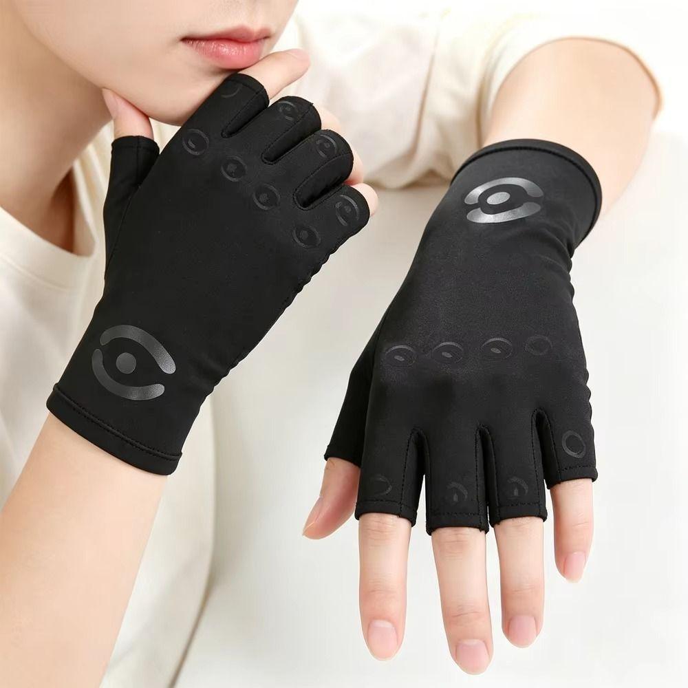 Breathable Fabric Fingerless Gloves Compression Wrap Arthritis Hand Wraps Daily Hand Support