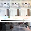 Modern Round K9 Crystal LED Ceiling Light Dimmable Surface Mounted Small Ceiling Chandelier with Remote Control
