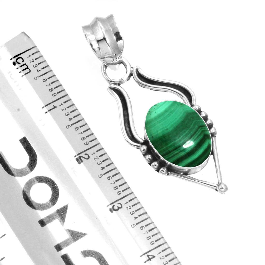 Подвеска из стерлингового серебра 925 пробы Женская Драгоценный камень Ручная работа Ювелирные изделия Подарок на День матери Малахит Лунный камень Розовый кварц Красный камень Дымчатый топаз Тигровый глаз Мода